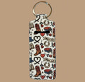 Cowboy Romance Lip Balm Keychain