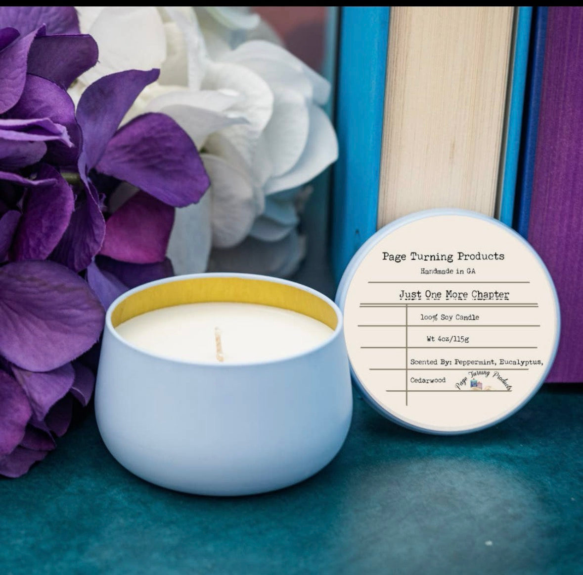 Just One More Chapter Candle ~4 oz