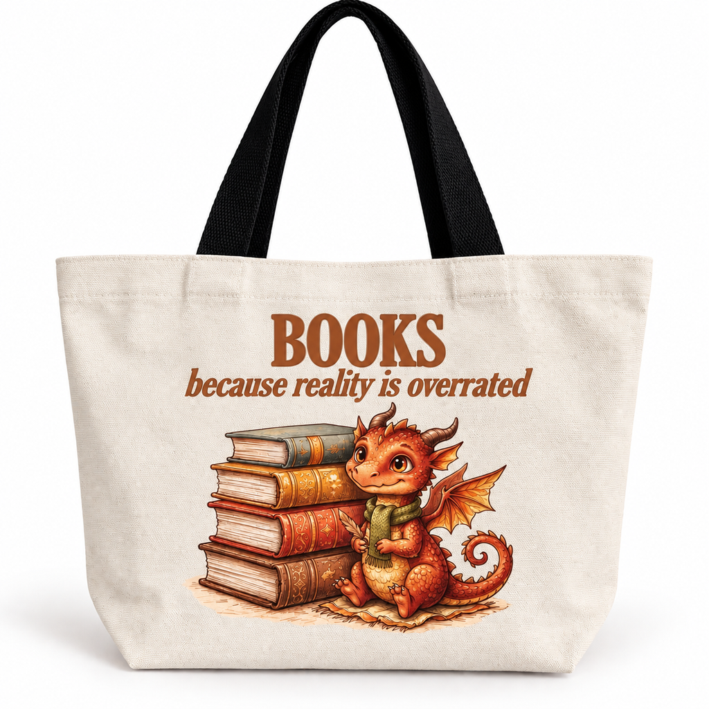 Books because Reality is Overrated Book Bag