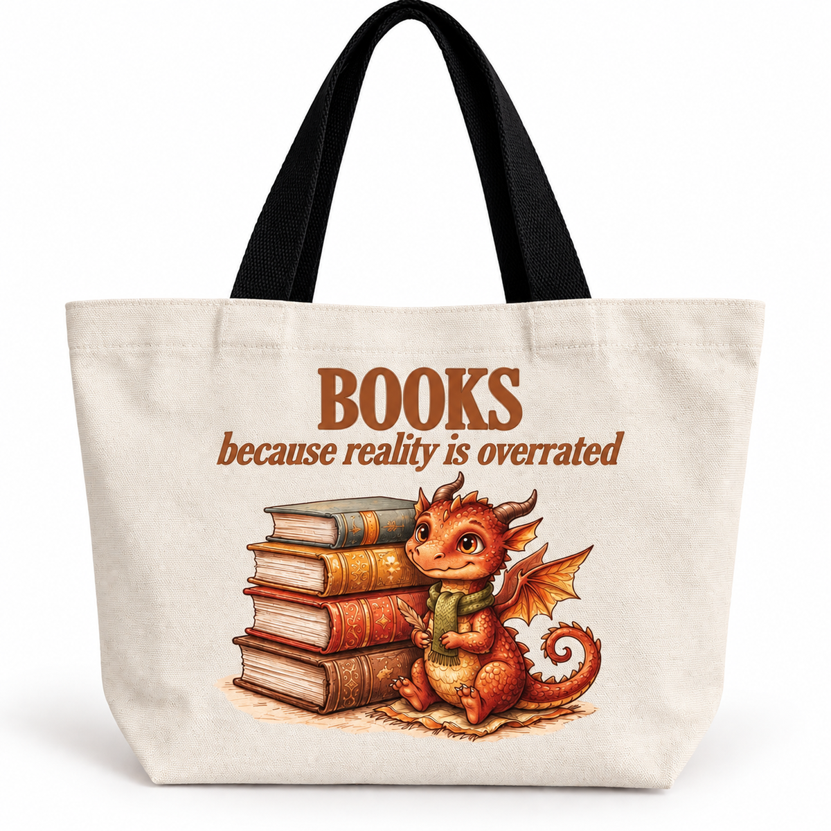 Books because Reality is Overrated Book Bag