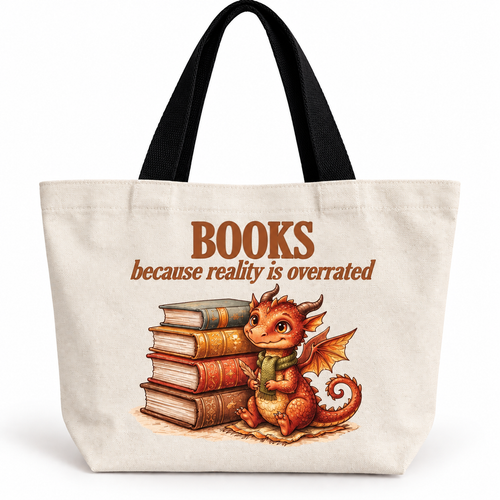 Books because Reality is Overrated Book Bag