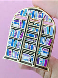 Sliding Ladder Bookshelf pin/brooch