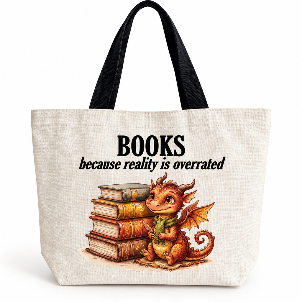 Books because Reality is Overrated Book Bag